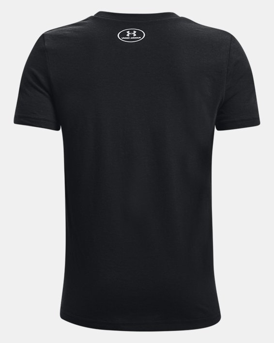 Boys' UA Sport SP Football Short Sleeve, Black, pdpMainDesktop image number 1